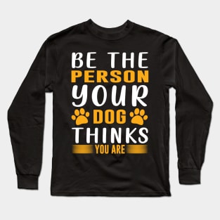 Dog T - Shirt Design Long Sleeve T-Shirt